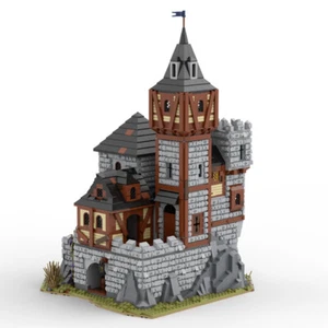 MOC: Medieval Castle Model with Interior Modular Building 4228 Pieces DIY - Picture 1 of 7