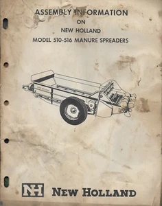 NEW HOLLAND MANURE SPREADER Model 510-516 No. A510-516-2-3 Assembly Information - Picture 1 of 3