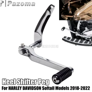 Chrome Shifter Peg For Harley Softail FLDE FLSBS FXFB FXDRS FXBRS Slim FLSL 18+ - Picture 1 of 12