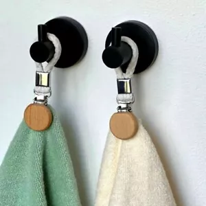 Braided Cotton Loop Towel Hook Hanging Hand Towel Hook Clothes Hanger Bathroom - Picture 1 of 7