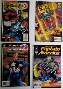 1995 Captain America Lot of 4 #446, 449, 450 b, 452 Marvel 1st Series Comics - Picture 1 of 1