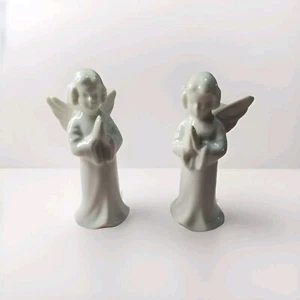 2 Porcelain Angel/Praying Figurines Gerrold Porzellan Bavaria Western Germany - Picture 1 of 9