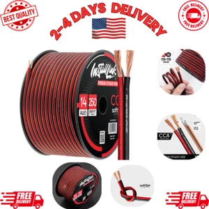 14 Gauge Speaker Wire 250ft High-Quality CCA Audio Cable for Car, Home, RV Sound - Picture 1 of 12