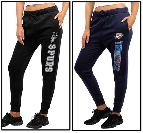 NBA San Antonio Spurs, OKC Thunder Women's Jogger Pants Basic Fleece Sweatpants Cover