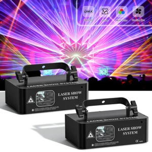 500mW DMX RGB LED Laser Beam Scanner Projector DJ Disco Party Stage Laser Light - Picture 1 of 12