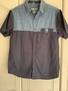 Mans Twisted Soul Size Small Blue Short Sleeve Shirt Pre Owned - Picture 1 of 4