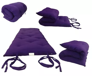 Colchones futón rodante de piso, colchonetas para dormir 3x30x80, púrpura - Imagen 1 de 5