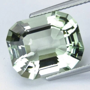 10.19Cts Excellent Natural Green Amethyst(Prasiolite) Fashion Cushion Cut Gem - Picture 1 of 7