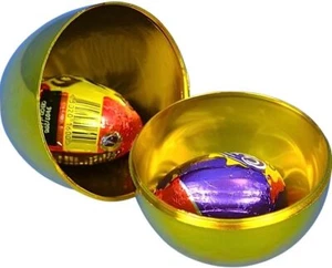 Golden Easter Egg - 4" (1 Count) - Premium Plastic Quality for Unforgettable... - Picture 1 of 3