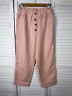 Zara Pink Jogger Pants, High Wasted, Relaxed, As New, Comfy, Sz L, Au 14-16