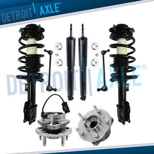 Front Struts Rear Shocks Sway Bars Wheel Hubs for 04-12 Malibu 07-09 Aura G6 - Picture 1 of 10