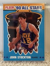 1990-91 Fleer All-Stars Utah Jazz Basketball Card #9 John Stockton