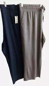 TERRA & SKY DAMEN STRICK HOSE STRETCH VISKOSE WEICH NEU BLAU 4X GRAU 2X 5L20 - Bild 1 von 8