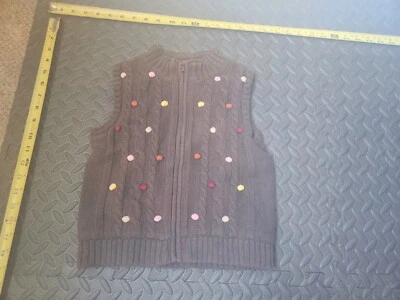 Chicos Gymboree Celebración Vacaciones Acción de Gracias Marrón Suéter Chaleco 4T #S155 Foto 1 de 3