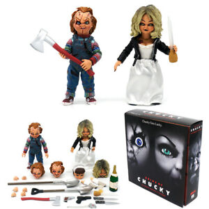 NECA Bride of Chucky Ultimate Chucky & Tiffany Action Figure Model 2 Pack Doll