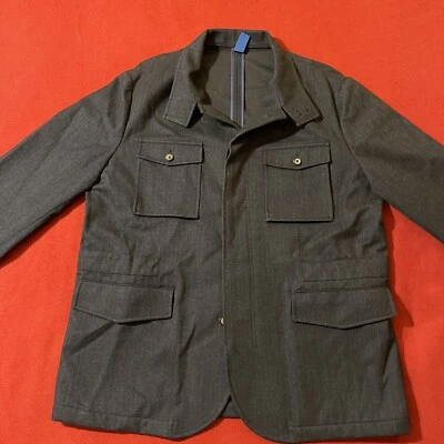 Abrigo SAKS FIVE AVE Hombre Gris Carbón Oscuro ABRIGO TOP Talla 56 Foto 1 de 4