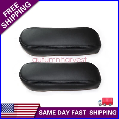 Cubierta de reposabrazos de asiento de cuero para Ford F250 F350 Excursion Lariat 1999 2000 negra Foto 1 de 4