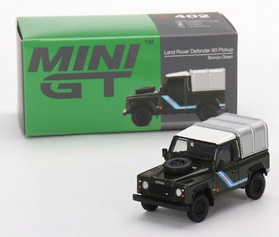 LAND ROVER Defender 90 Pick up  - bronze green - Mini GT 1:64 - Immagine 1 di 4