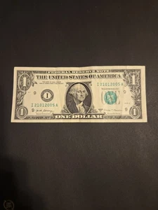 JAN 21 2005 BIRTHDAY Note $1 One Dollar Bill I21012005A - Picture 1 of 2