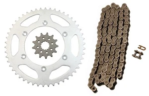 Cadena de transmisión natural 520x114 y piñones 13/48 para Kawasaki KX250 1999 2000 2001 - Imagen 1 de 1