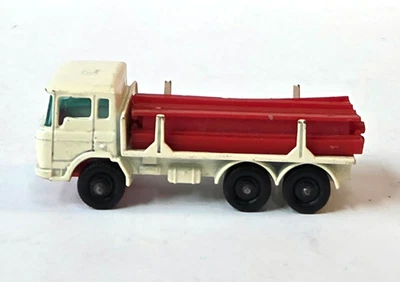 Vintage Matchbox Lesney No. 58 White Girder Truck with Rails - Image 1 of 4