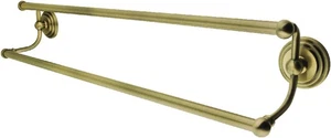 Kingston Messing BA2713AB Milano 24" Dual Handtuchhalter, 24 Zoll, Antik - Bild 1 von 3