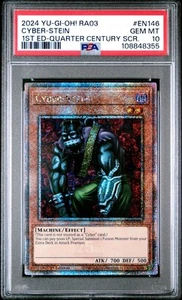 PSA 10 2024 YU-GI-OH! CYBER-STEIN #EN146 RA03-QUARTER CENTURY SCR BONANZA  - Picture 1 of 2