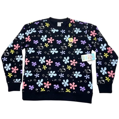 Vans x Spongebob Aloha Bob Sweater Small Black Limited Edition Crewneck New - Image 1 of 4