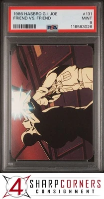 1986 HASBRO G.I. JOE #131 FRIEND VS. FRIEND DUKE-SNAKE EYES POP 1 PSA 9 - Image 1 of 2