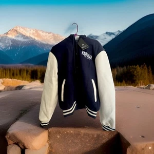 Rawgear Jacke Herren Large Navy Blau Bomber Varsity Jacket Los Angeles Neu mit Etikett - Bild 1 von 5