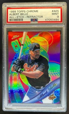 1999 Topps Chrome Albert Belle All Etch Refractor #AE5 Orioles PSA 9 - Image 1 of 2