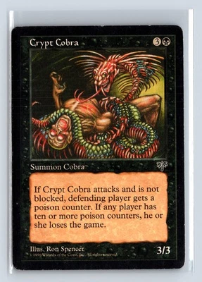 CRYPT COBRA – MTG Magic the Gathering Card – Mirage – Uncommon - Image 1 of 4
