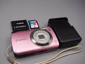 Canon PowerShot A3200 IS Pink 4.1MP 5x Zoom Compact Digital Camera #189 - Picture 1 of 18