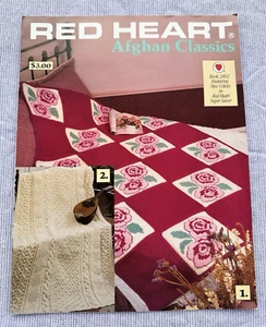 Coats & Clark 1989 Red Heart Afghan Classics Leaflet Book #2402 First Edition - Picture 1 of 5