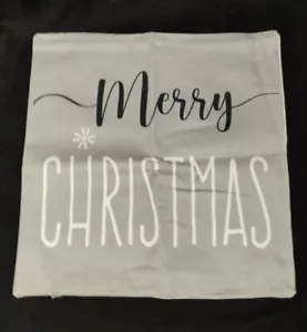"Merry Christmas" 18 X 18 Throw Pillow Cover - Picture 1 of 3