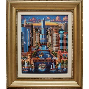 "Chicago River" By Eric Dowdle - Signed and Numbered Limited Edition - Picture 1 of 1