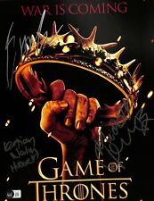 Game of Thrones Cast Signed Photo with 4 Signatures included Emilia Clarke BAS