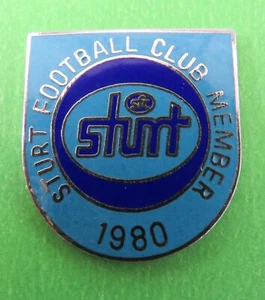 1980 South Australian Football Badge: STURT (Double Blues) - Picture 1 of 2