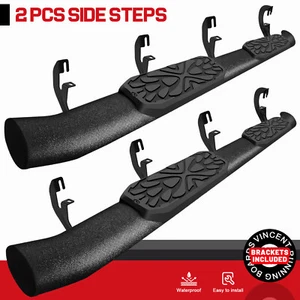 FOR 2015-2025 Colorado/Canyon Crew Cab Side Step Curved Running Board Nerf Bar - Picture 1 of 10