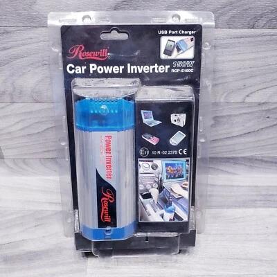 New Rosewill RCP-E150C Car Power Inverter Cup Holder Size AC Outlet w/USB - Image 1 of 4