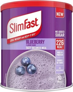 SlimFast Meal Shake Pulver Heidelbeere Geschmacksshake 365g - Bild 1 von 5