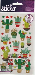 Sticko VACANZE CACTUS Deserto tema natalizio 2 LENZUOLA! 84935 SPEDIZIONE GRATUITA VELOCE! - Foto 1 di 2