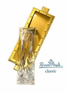 Rosenthal Crystal Jewish Judaica Mezuzah 5" in a Gold Plate Metal Frame - Picture 1 of 7