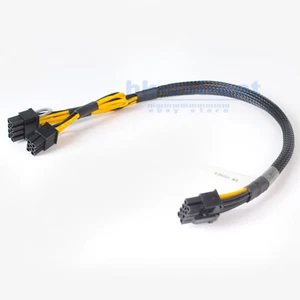 8pin to 6pin+8pin Power Adapter Cable for IBM X3650 M4 M5 to GPU video card 35cm - Picture 1 of 5