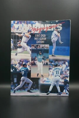 1995 MLB ALDS New York Yankees vs. Seattle Mariners Program Ken Griffey Jr - Image 1 of 2