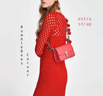 ZARA Mini Crossbody Bag FLORAL Strap PINK 2-in-1 Shoulder HandBag NWT 2616/304 - Image 1 of 4