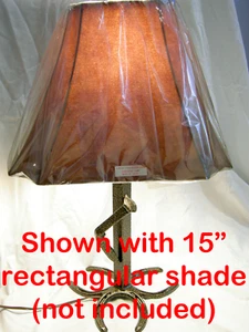 Rustic Metal Table Lamp for Living Room Bedroom Bedside with Bent Railroad Spike - Picture 1 of 7