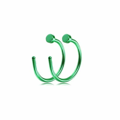 1 pieza unisex falso clip de tabique sin perforación remolinos anillo de nariz de tabique imitación clicker Foto 1 de 4