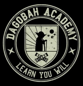 Star Wars Yoda Dagobah Jedi Academy School Parody Teefury Mens Shirt NEW - Picture 1 of 1