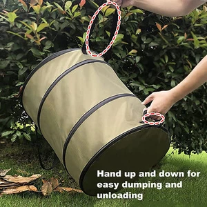 Large 113L Collapsible Trash Can For Garden Home Camping - Picture 1 of 24